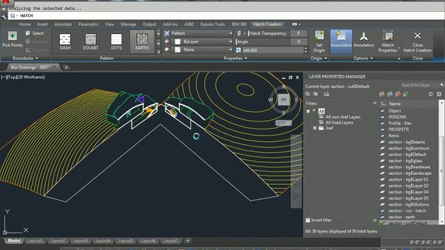 Autocad - 104 - Axon Final Setup Black and White Drawing смотреть онлайн