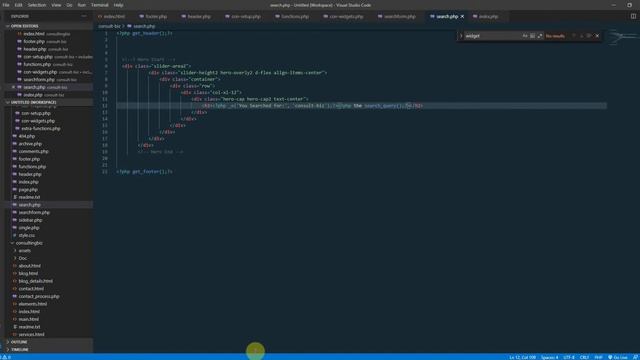 Working on our theme search.php смотреть онлайн