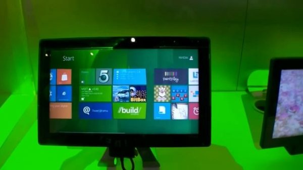 Windows 8 for ARM running on an NVidia Tegra 3 Tablet
