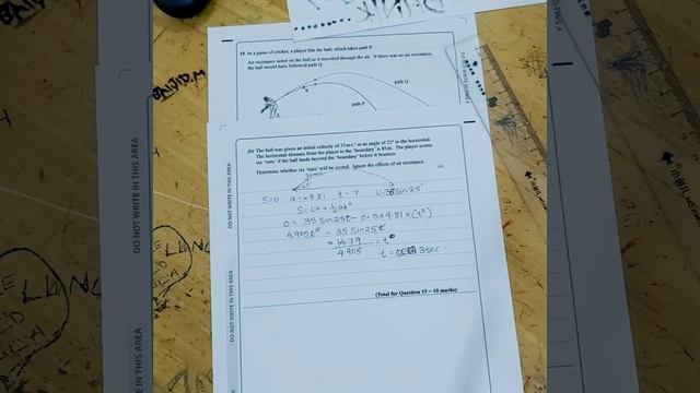 ED-EXCEL PHYSICS AS (UNIT 1) PROJECTILE VIDEO PART 3 смотреть онлайн