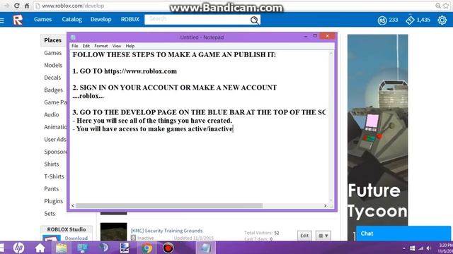 [RO] How to publish/create a game on ROBLOX.com смотреть онлайн