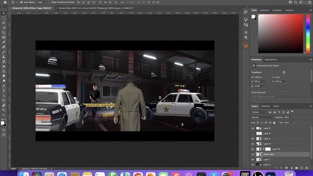 Creating a CRIME SCENE in PHOTOSHOP | Photo Manipulation Speed Art смотреть онлайн