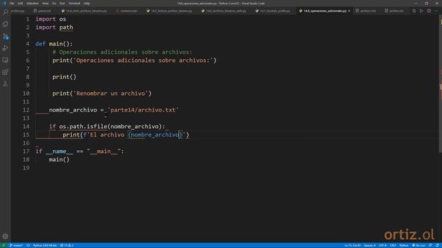 Python Curso V2: 317 Funciones Adicionales para la Manipulación de Archivos con el Módulo os смотреть онлайн