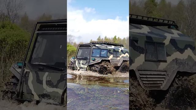 Плавающий гибридный вездеход БРо смотреть онлайн