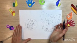 Рисунок добро и зло. Рисунок добра и зла. Рисунок на тему добро и зло. Карандаши и краски.