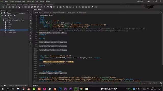 BS4 Ders 64 Utilities (Bölüm 3) смотреть онлайн
