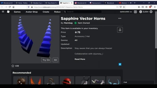 Obsidian Crystal Dragon Horns & Fiery Vector Horns | Roblox смотреть онлайн