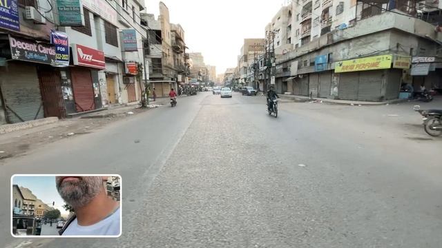 Karachi Pakistan Street Walking Tour And Local Market [dual Camera]