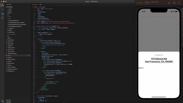 #25 Building an Order Action Sheet in React Native смотреть онлайн