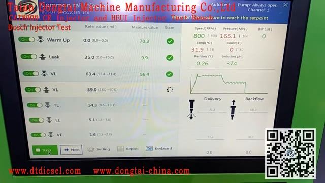 CAT 8000S Bosch Injector Test смотреть онлайн