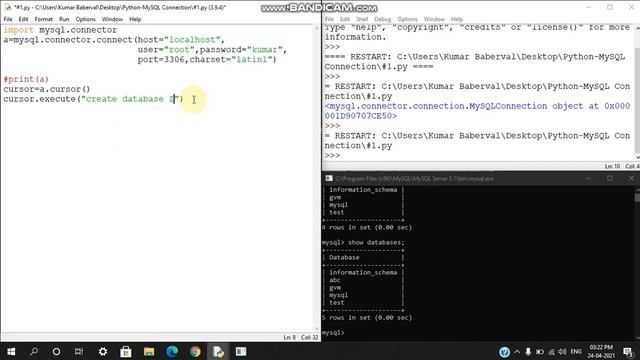 #2 Python and MySQL - Creating our Database and Table смотреть онлайн