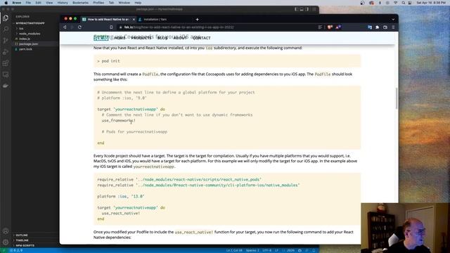 Add React Native to existing iOS app 2022 смотреть онлайн