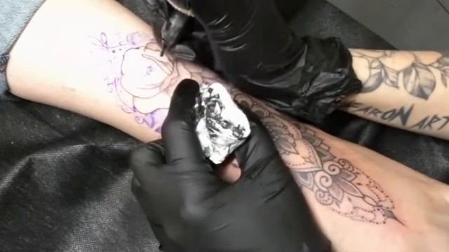 Tattoo | Foot Tattoo | Mandala Tattoo - Time Lapse смотреть онлайн