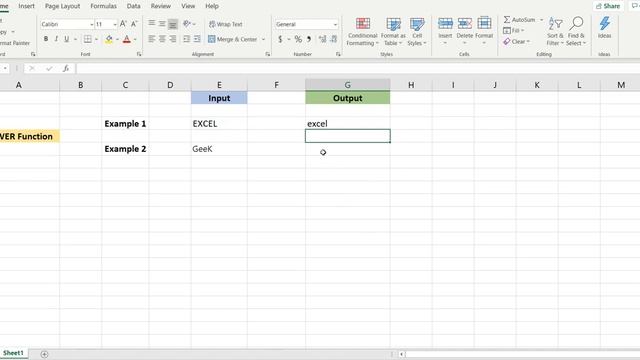 How to Use Excel LOWER Function in Office 365? GEEKEXCEL! смотреть онлайн