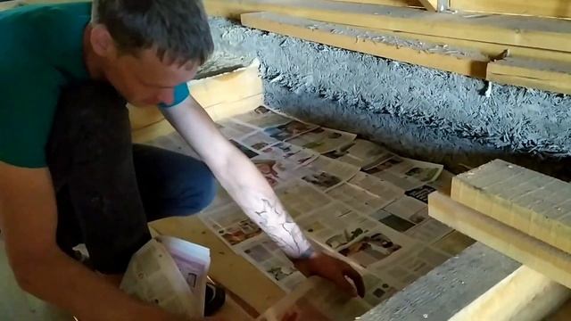 Утепление потолка на доме, опилками. смотреть онлайн