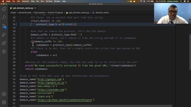 Como extraer un nombre de dominio de un URL usando Python [Lang-ES] смотреть онлайн