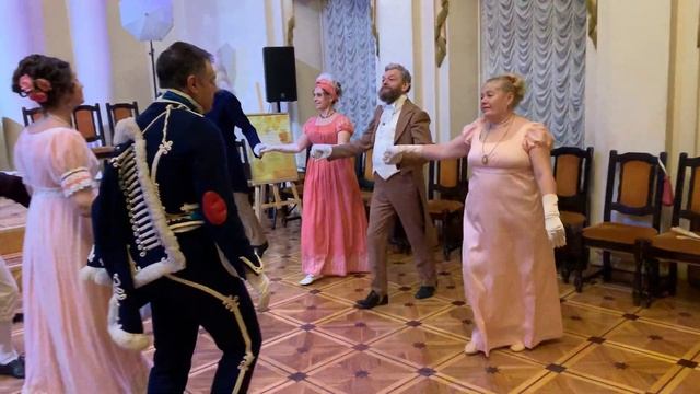 Кадриль "Лансье", 2 фигура. Ансамбль А.Нероновой. Бал 30.10.2022, Сообщество Assemblés Ассамбле смотреть онлайн