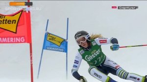 Горные лыжи. Кубок мира. Земмеринг. Женщины. Слалом-Гигант. 1-я попытка..mov