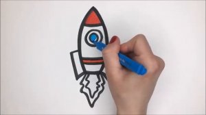 Как нарисовать и раскрасить ракету | 2020