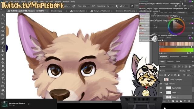 Mac, the Fennec Fox! || Furry SpeedPaint || Photoshop CC || 2021 смотреть онлайн
