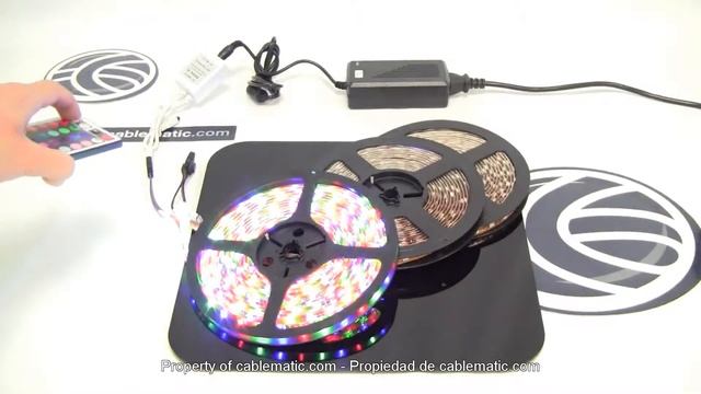 Kit Flexible LED strip 13 lm/LED 60 LED/m IP65 5m RGB distributed Cablematic ® смотреть онлайн