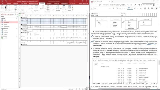 2020. októberi emelt informatika érettségi megoldás - Közösségi szolgálat [Adatbázis / Access + SQL смотреть онлайн