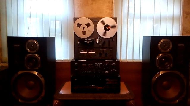 AKAI GX215D, японский винтажный магнитофон, режим воспроизведения. смотреть онлайн