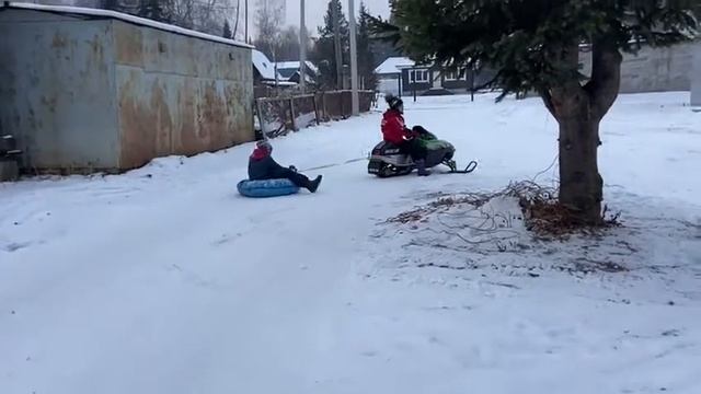 Супер! Бочком на снегоходе смотреть онлайн