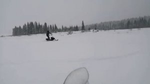 Самодельный мотоснегокат