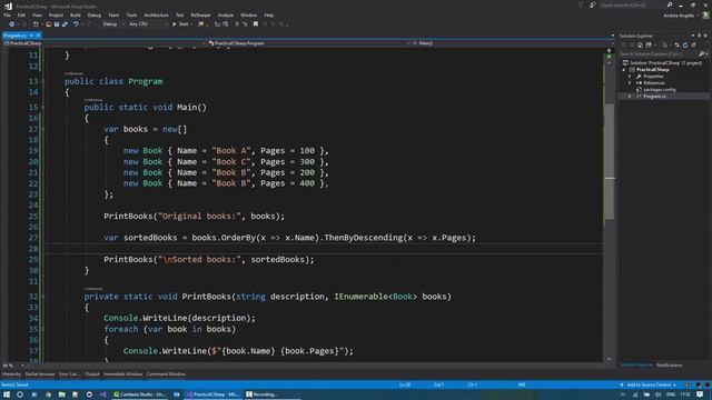 Practical C# - Sorting in LINQ смотреть онлайн