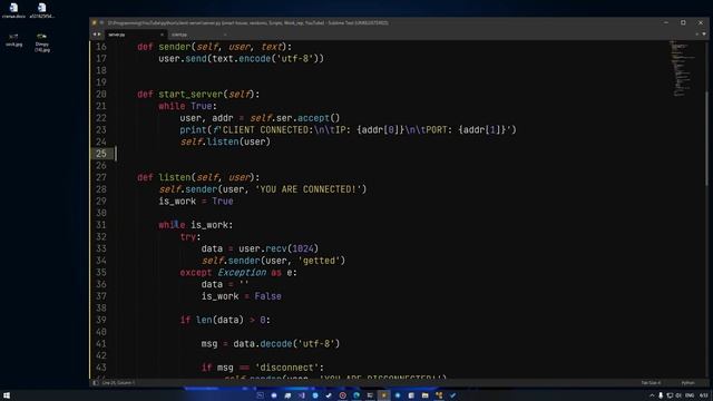 СЕРВЕР И КЛИЕНТ ДЛЯ ДОСТУПА К БАЗЕ ДАННЫХ ПО ЛОКАЛЬНОЙ СЕТИ НА PYTHON | ЧАСТЬ 2 смотреть онлайн