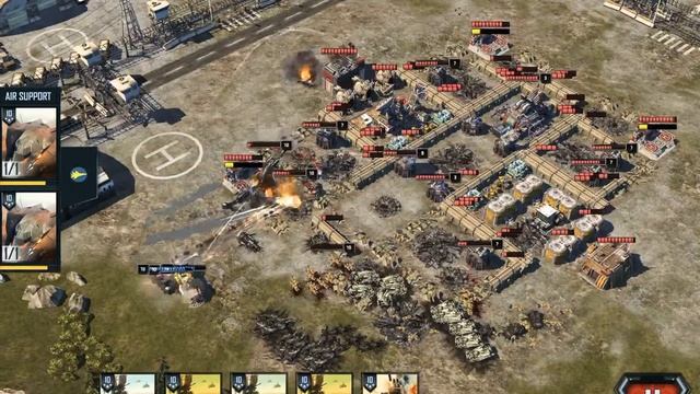 War Commander: Rogue Assault FOB level 10 helicopter against trident + scimitar combo смотреть онлайн