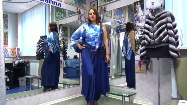 Презентация: новая коллекции из платков. Блуза. Ассиметричный крой. Шьем сами. смотреть онлайн