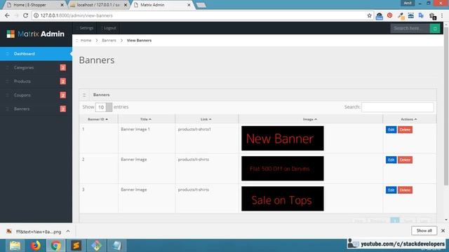 #57 Make E-com website in Laravel 5.6 | Home Page Dynamic Slider Banners | Edit/Delete Banners смотреть онлайн