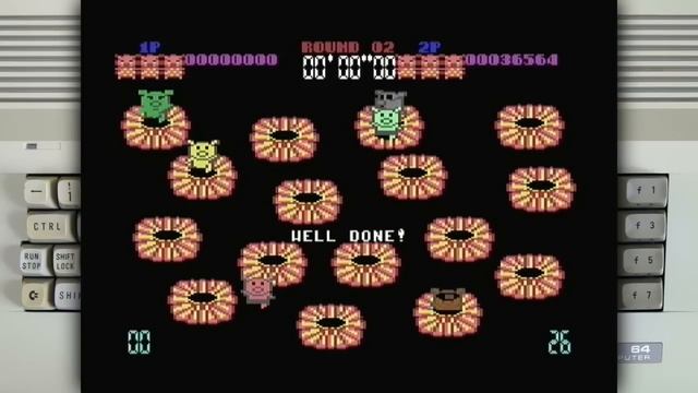 Psycho Pigs UXB on a Commodore 64 смотреть онлайн