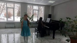 Муз. А. Аренского, сл. В. Жуковского "Комар один, задумавшись"