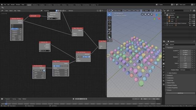 Animation nodes Instancing different objects[BLENDER 2.8] смотреть онлайн