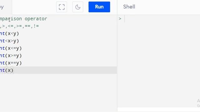 Comparison Operators in Python. смотреть онлайн