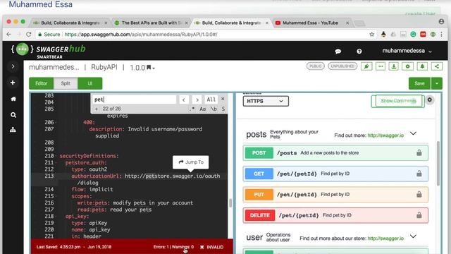 23 Swagger hub API смотреть онлайн