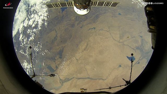 Пролетаем над реками Тигр и Евфрат //Вид из космоса// смотреть онлайн