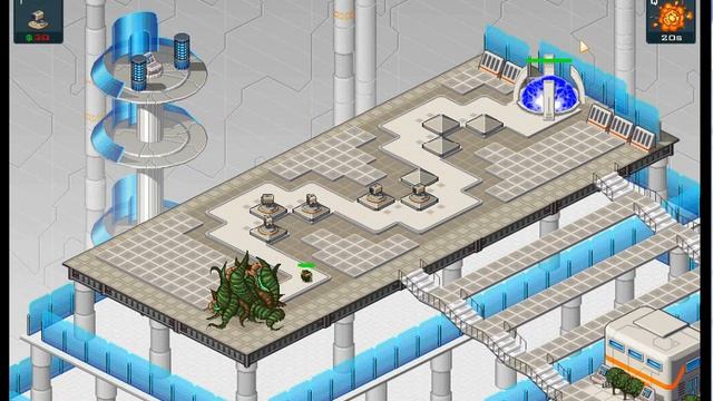 Super Sanctum TD gameplay stage 1-Academy смотреть онлайн
