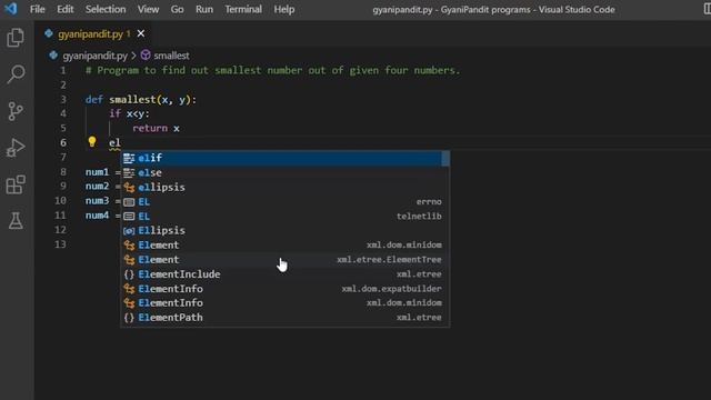 python program to find smallest number of four смотреть онлайн