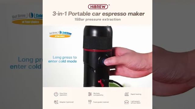 HiBREW - cafetera portátil para coche y hogar, máquina de café expreso compatible Nexpresso, Dolce, смотреть онлайн