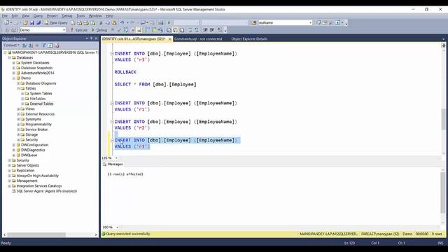 IDENTITY property (Part 3/3) More about IDENTITY in SQL Server смотреть онлайн