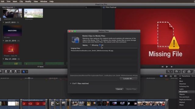 How To Fix Missing Files - Final Cut Pro X смотреть онлайн
