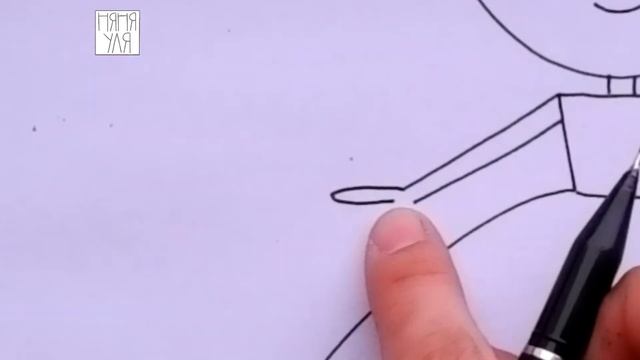 Как нарисовать девочку в пышном платье | Как нарисовать принцессу | Няня Уля смотреть онлайн