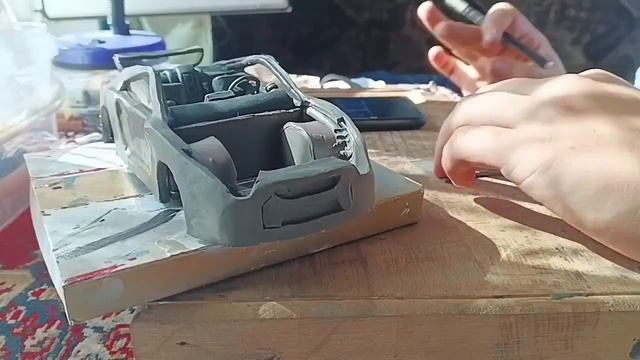 Как я слепил Nissan GT-R R-35 из пластилина своими руками? смотреть онлайн