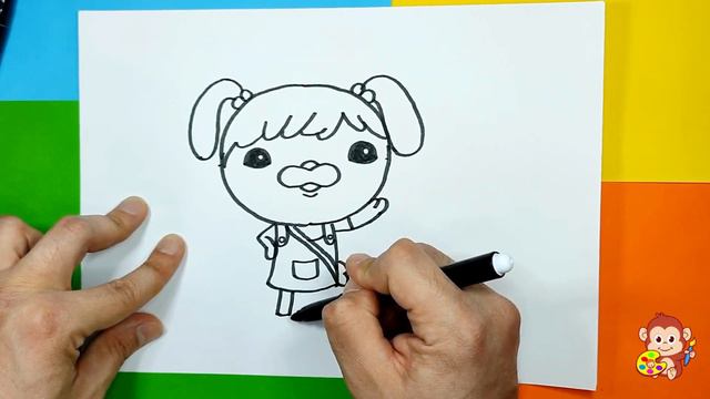 How To Draw Detective Koshi From The Octonauts-Draw Easy смотреть онлайн