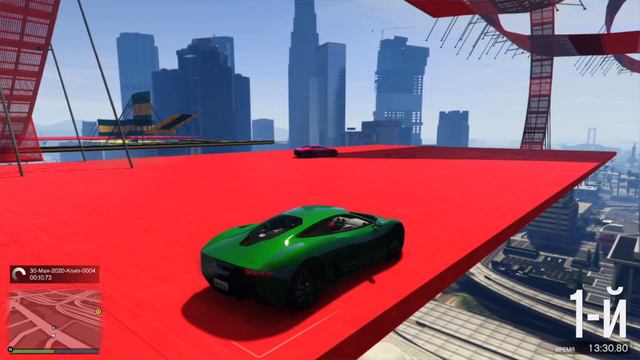 ОЧЕНЬ ПРОСТОЙ (ПОЧТИ) СКИЛЛ ТЕСТ :D ОБУЧАЮ ЗАЕЗЖАТЬ НА ВОЛЛ РАЙД ДОРОГО В ГТА 5 ОНЛАЙН (ГТА 5 ГОНКИ смотреть онлайн