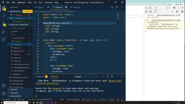 React Typescript Tutorial - Todo list project - Part 5 смотреть онлайн